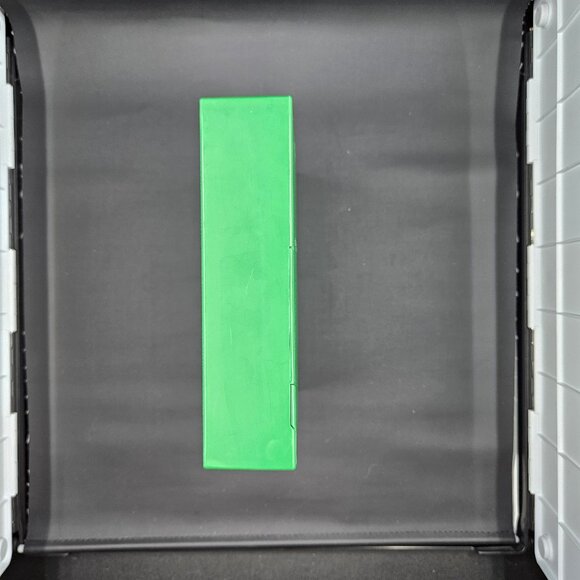 Vintage 80's FLIP'N'FILE 10 Green 5-1/4" Floppy Disk Diskette Storage Case - Picture 4 of 16